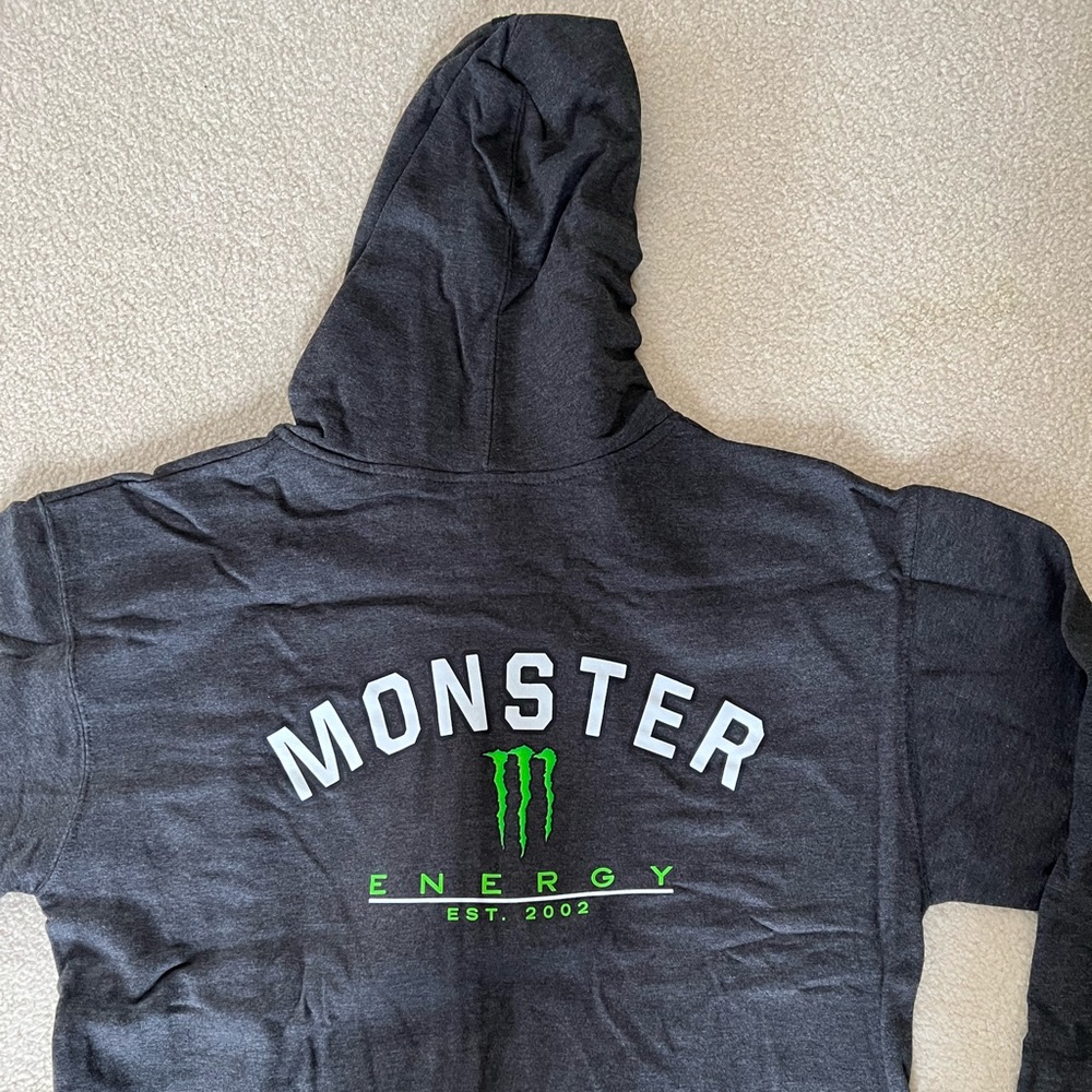NWT Monster Energy Zip Up Hoodie. Only taken out of the package to photograph.